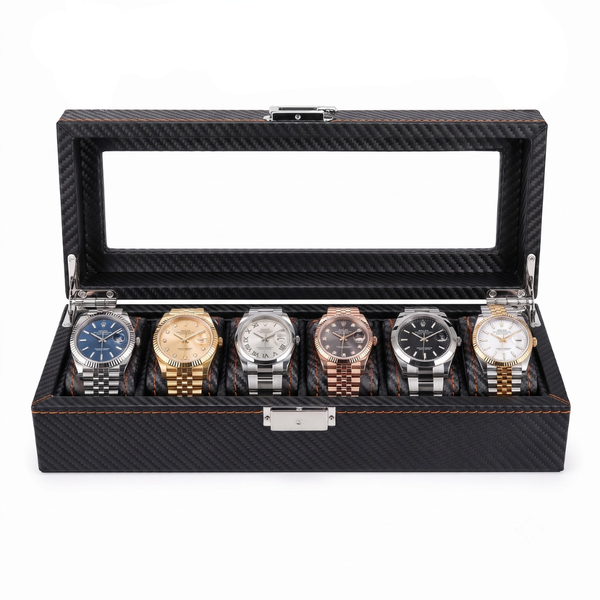 The Apex Carbon Watch Box — 6 Slots MasterWinder