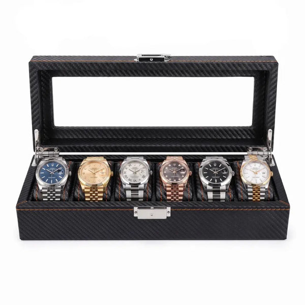 The Apex Carbon Watch Box — 6 Slots MasterWinder