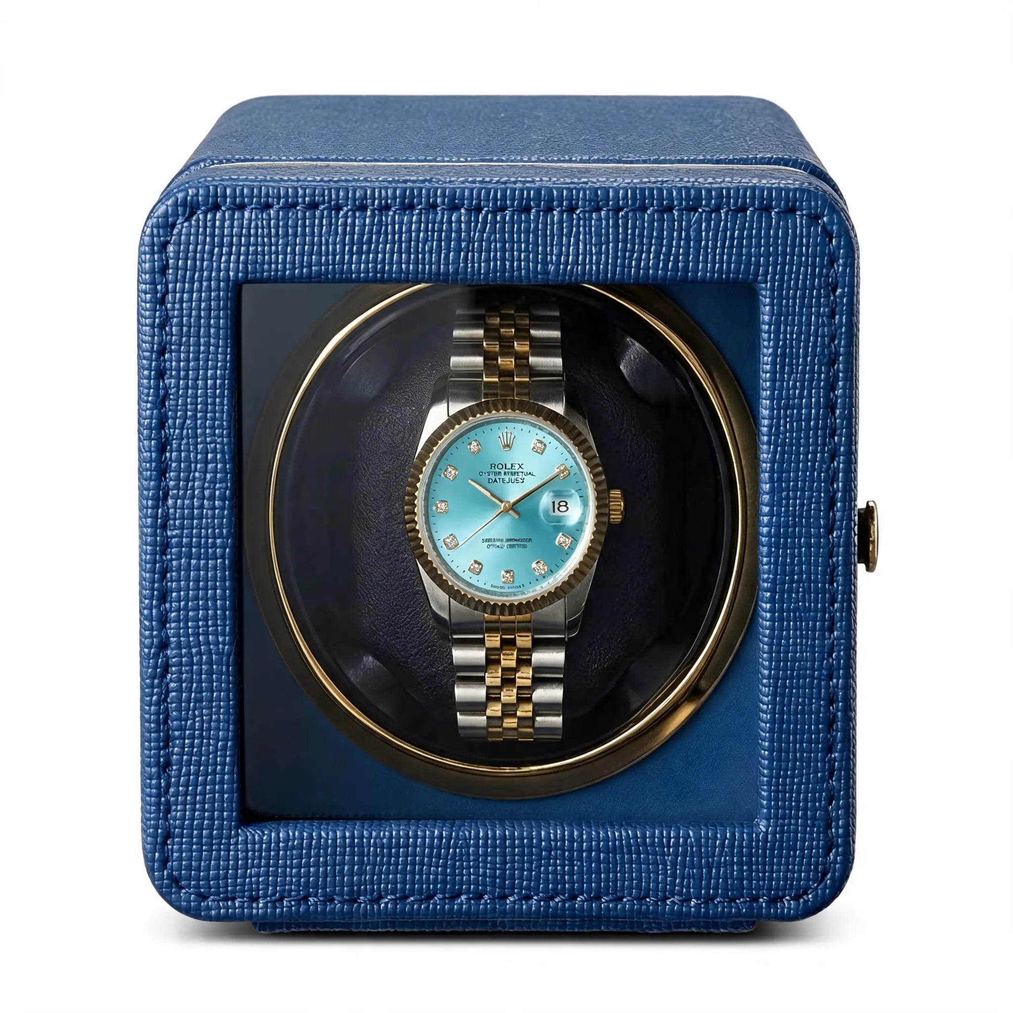 The Saffiano Blue Winder - 1 Slot - MasterWinder