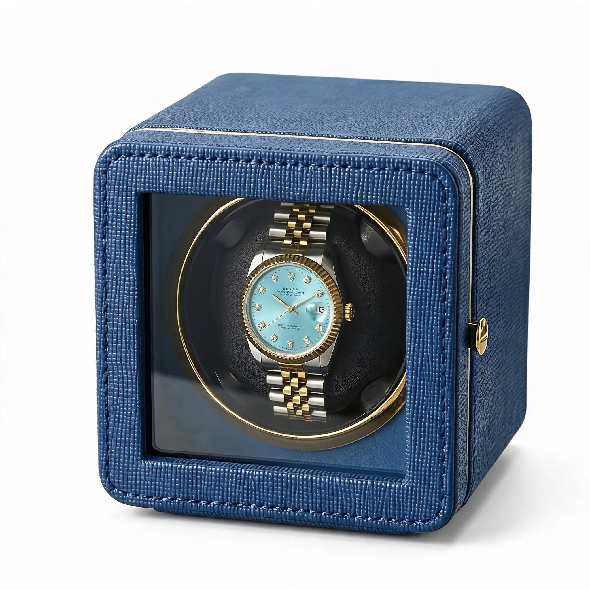 The Saffiano Blue Winder - 1 Slot - MasterWinder