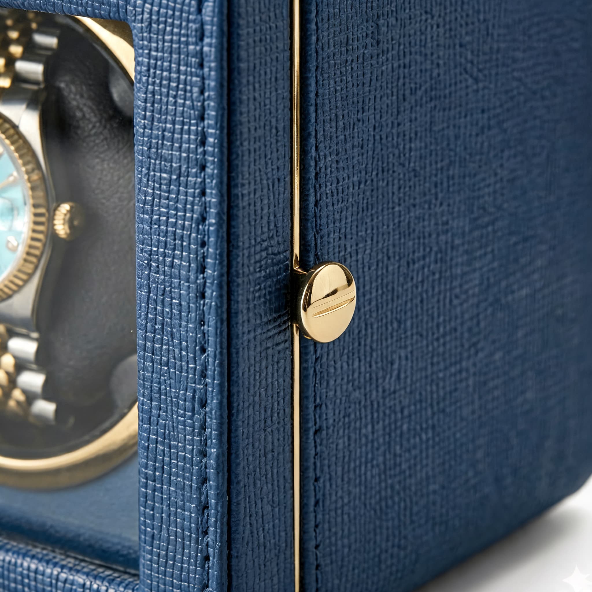 The Saffiano Blue Winder - 1 Slot